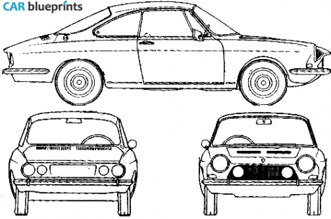 1967 Simca 1200 S Coupe blueprint