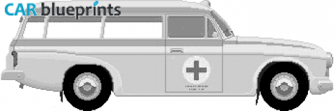 1961 Skoda 1202 Ambulance Wagon blueprint