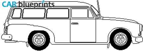 1961 Skoda 1202 Station Wagon blueprint