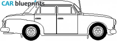 1961 Skoda 1202 Sedan blueprint