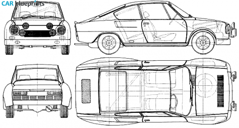 1977 Skoda 130RS Coupe blueprint