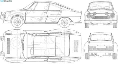 1978 Skoda 130 RS Coupe blueprint