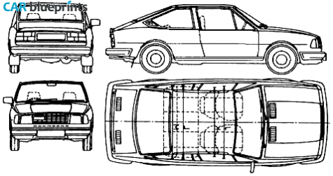 1984 Skoda 130G Rapid Sedan blueprint