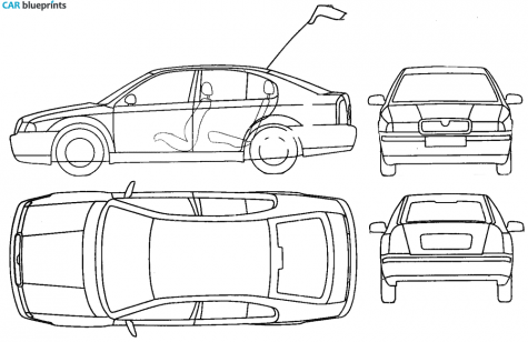 2000 Skoda Octavia I (1U) Hatchback blueprint