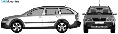 2007 Skoda Octavia Scout Wagon blueprint