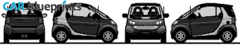 1998 Smart Fortwo Targa blueprint