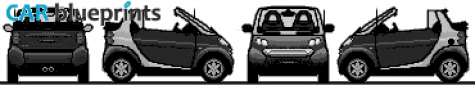 1998 Smart Fortwo Targa blueprint