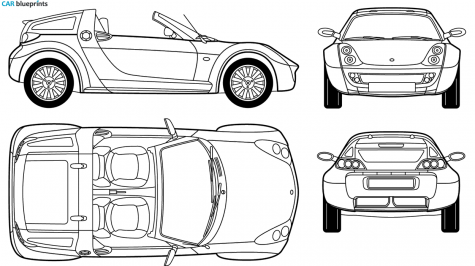 2005 Smart  Roadster blueprint