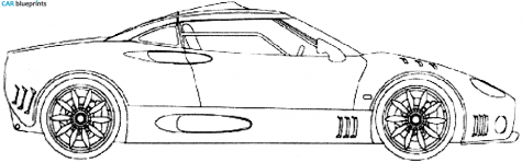 2007 Spyker C8 Laviolette Coupe blueprint