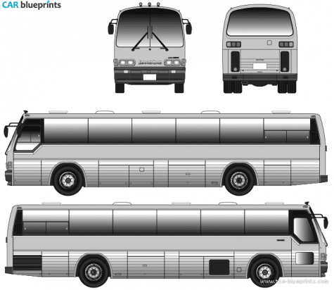 SsangYong SB33 Bus blueprint