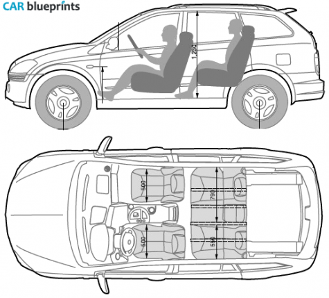 2006 SsangYong Kyron SUV blueprint