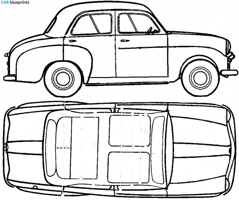 1956 Standard Eight Sedan blueprint