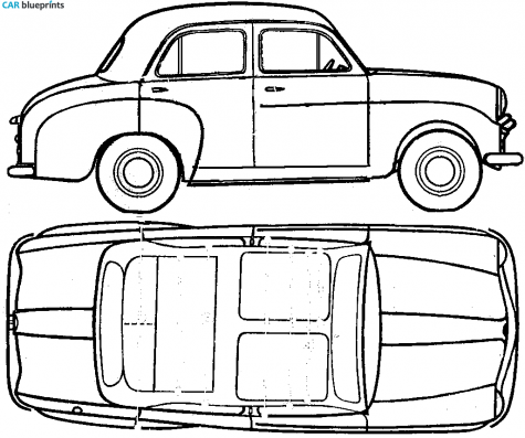 1956 Standard Ten Sedan blueprint