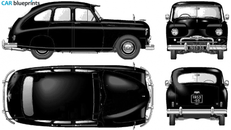 1953 Standard Vanguard Phase 1A Wagon blueprint