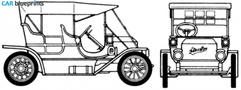 1910 Stanley Steamer Model 60 OW blueprint