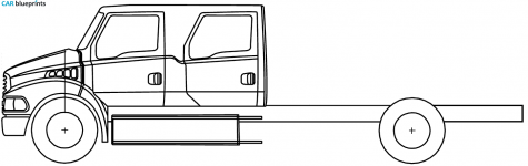 Sterling Crewcab Truck blueprint