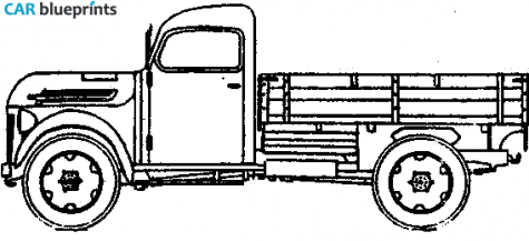 Steyr 1500 Truck blueprint