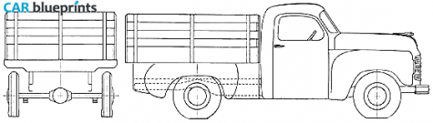 1949 Studebaker 2R5 Truck blueprint