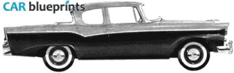 1956 Studebaker Champion 6 Sedan blueprint