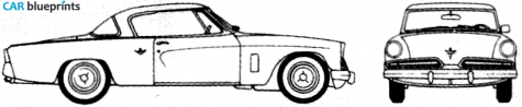 1953 Studebaker Champion Starliner Coupe blueprint