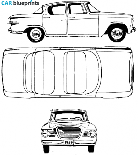 1959 Studebaker Lark Sedan blueprint