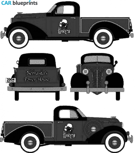 1937 Studebaker  Pick-up blueprint