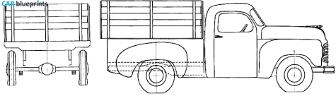 1950 Studebaker R Truck blueprint