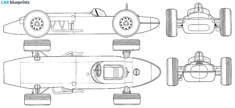 1957 Studebaker STP Special OW blueprint