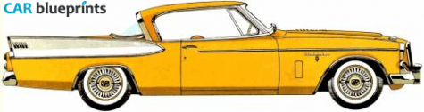 1957 Studebaker Golden Hawk Coupe blueprint