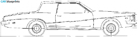 1979 Stutz Blackhawk Coupe blueprint