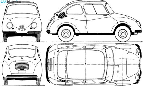 1958 Subaru 360 Hatchback blueprint