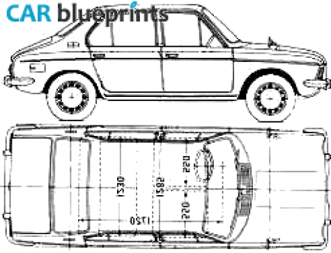 1968 Subaru FF-1/1000 Sedan blueprint