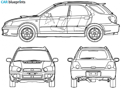 2005 Subaru Impreza Wagon blueprint