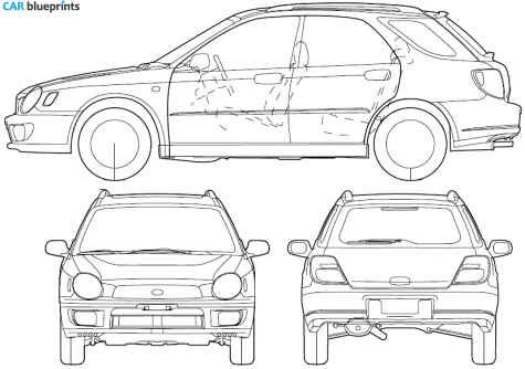 2002 Subaru Impreza Wagon blueprint