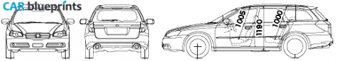 2005 Subaru Legacy B4 Wagon blueprint