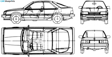 1988 Subaru Leone Coupe blueprint