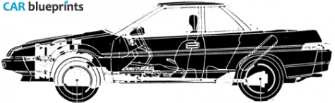 1985 Subaru XT6 Coupe blueprint