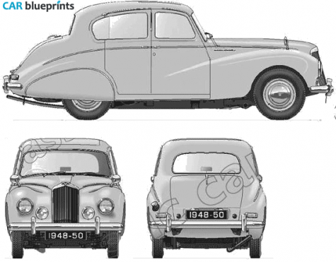 1948 Sunbeam Talbot 90 Mk I Sedan blueprint