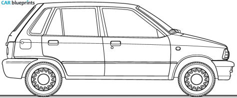 1984 Suzuki Alto AC Hatchback blueprint