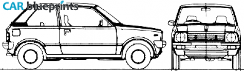 1979 Suzuki Alto Van Hatchback blueprint