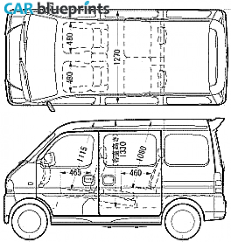 2006 Suzuki Every Wagon blueprint