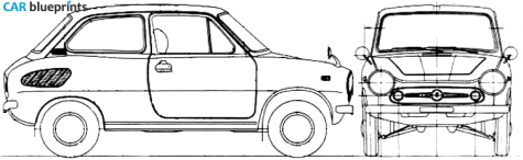 1967 Suzuki Fronte Coupe blueprint