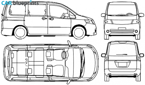 2007 Suzuki Landy Minivan blueprint