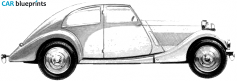 1934 Talbot 105 Airline Sedan blueprint