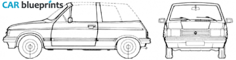 1982 Talbot Samba Cabriolet blueprint