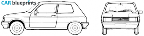 1982 Talbot Samba LS Microvan blueprint