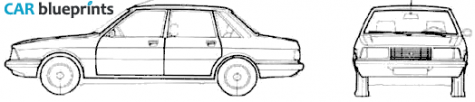 1982 Talbot Solara Sedan blueprint