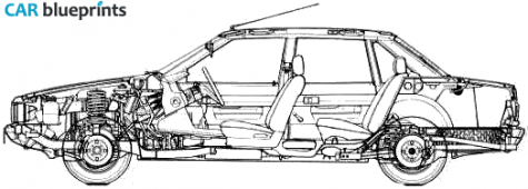 1981 Talbot Tagora Sedan blueprint