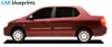 2004 Tata Indigo Sedan blueprint