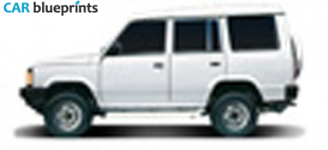 2004 Tata Sumo SUV blueprint